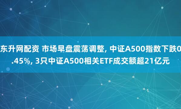 东升网配资 市场早盘震荡调整, 中证A500指数下跌0.45%, 3只中证A500相关ETF成交额超21亿元
